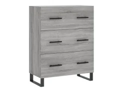 Aparador Sonoma gris 69,5x34x90 cm madera de ingeniería