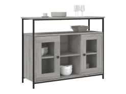Aparador Sonoma gris 100x35x80 cm madera de ingeniería