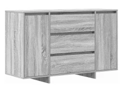 Aparador Sonoma gris 120x41x75 cm en madera de ingeniería