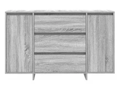 Aparador Sonoma gris 120x41x75 cm en madera de ingeniería