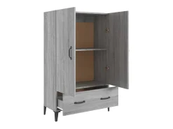 Aparador Sonoma gris 70x31x115 cm Madera de ingeniería