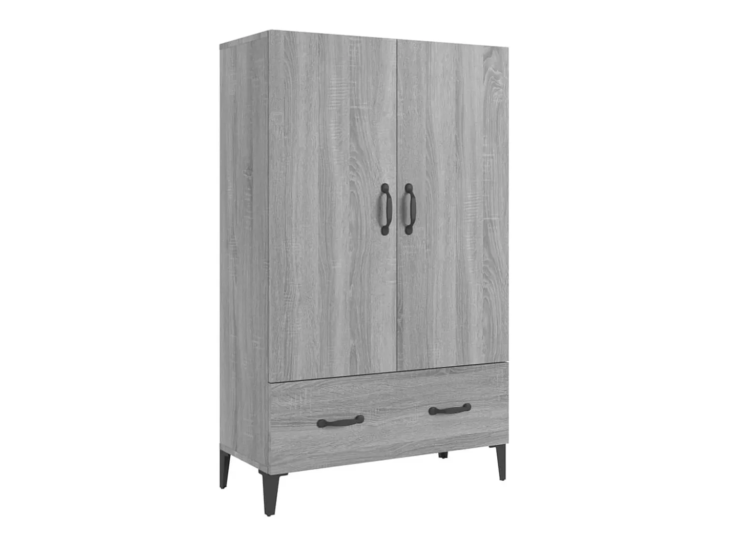 Aparador Sonoma gris 70x31x115 cm Madera de ingeniería
