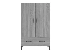 Aparador Sonoma gris 70x31x115 cm Madera de ingeniería