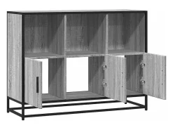 Aparador Sonoma gris 100x35x76 cm madera de ingeniería
