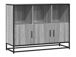 Aparador Sonoma gris 100x35x76 cm madera de ingeniería