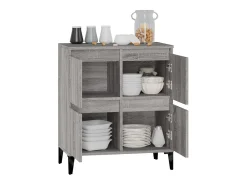 Aparador Sonoma gris 60x35x70 cm Madera de ingeniería