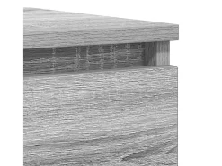 Aparador Sonoma gris 37,5x35x99 cm madera de ingeniería
