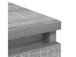 Aparador Sonoma gris 37,5x35x76 cm madera de ingeniería
