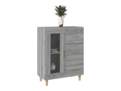 Aparador Sonoma gris 69,5x34x90 cm madera de ingeniería