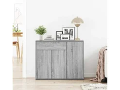 Aparador Sonoma gris 88x30x70 cm Madera de ingeniería