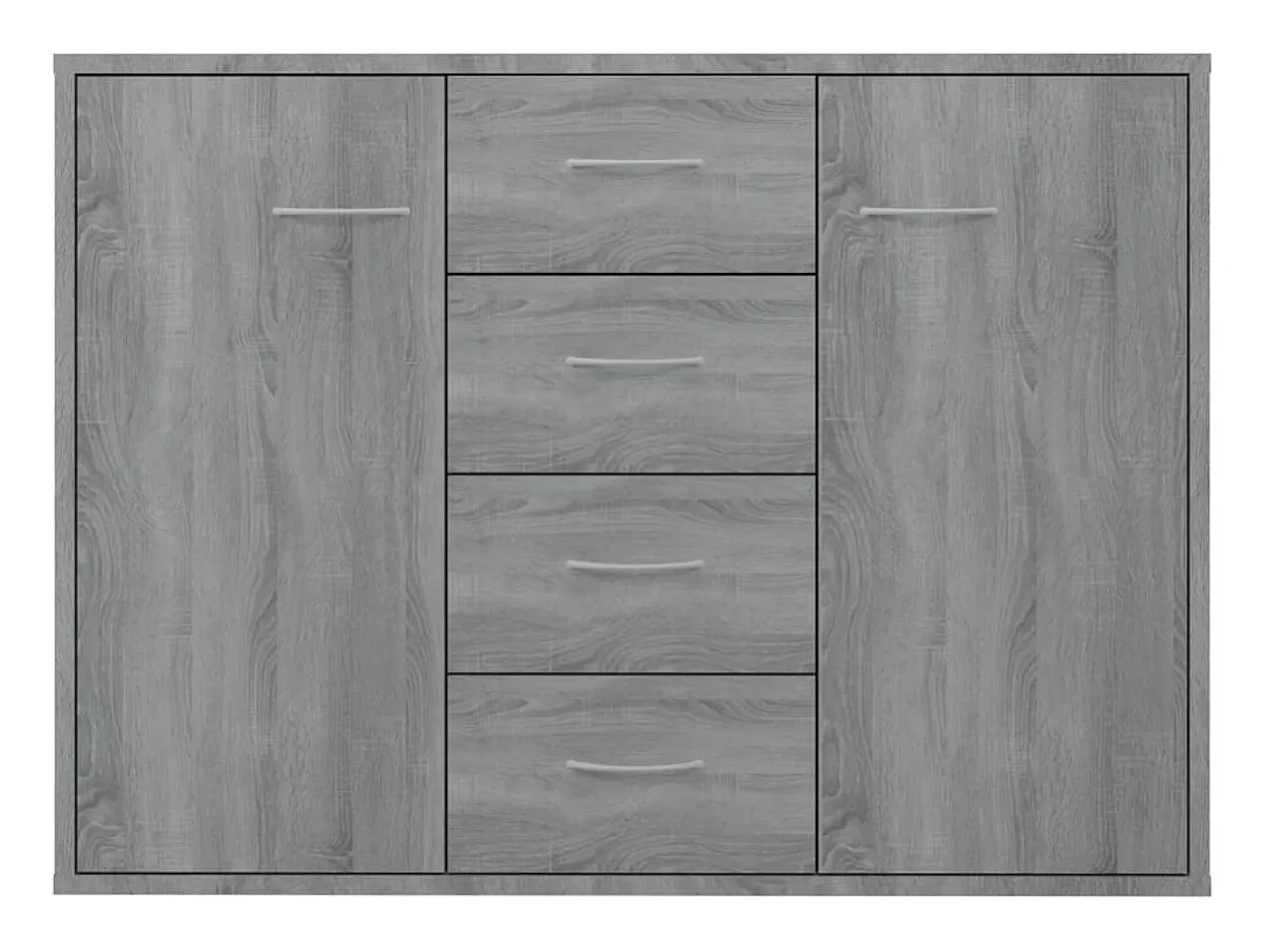 Aparador Sonoma gris 88x30x65 cm Madera de ingeniería