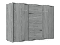 Aparador Sonoma gris 88x30x65 cm Madera de ingeniería