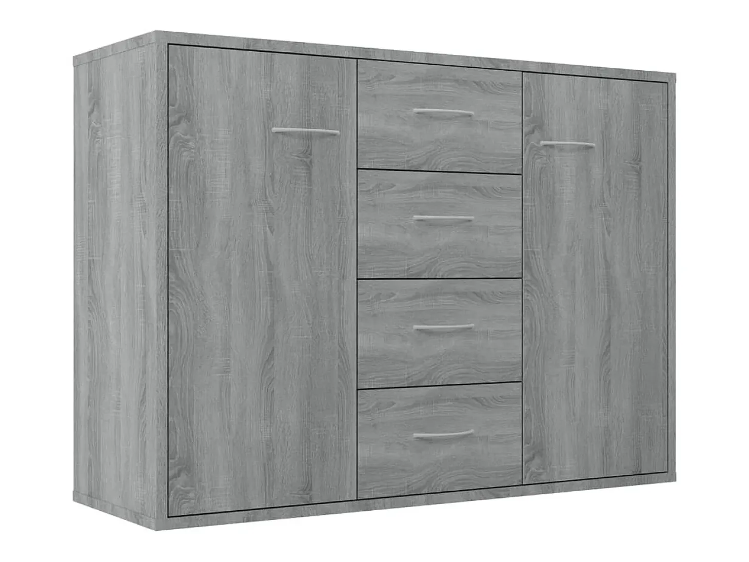 Aparador Sonoma gris 88x30x65 cm Madera de ingeniería