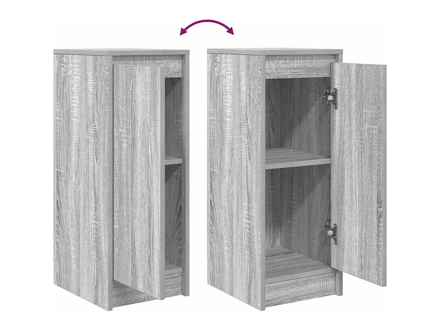 Aparador Sonoma gris 29,5x34x76 cm madera de ingeniería