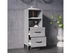 Aparador Sonoma gris 34,5x34x90 cm Madera de ingeniería