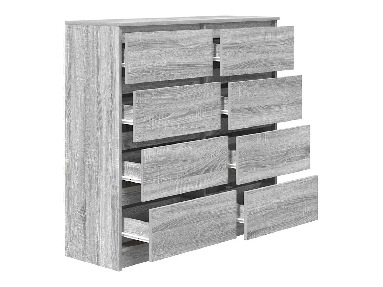 Aparador Sonoma gris 100x35x99 cm madera de ingeniería