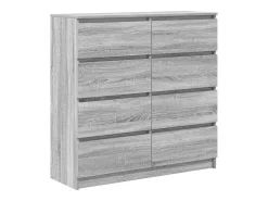 Aparador Sonoma gris 100x35x99 cm madera de ingeniería