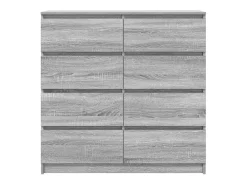 Aparador Sonoma gris 100x35x99 cm madera de ingeniería