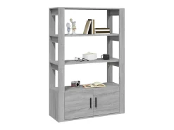 Aparador Sonoma gris 80x30x119,5 cm Madera de ingeniería