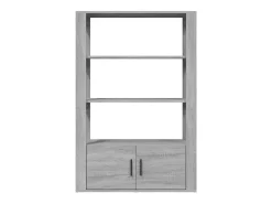 Aparador Sonoma gris 80x30x119,5 cm Madera de ingeniería