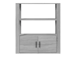 Aparador Sonoma gris 80x30x90 cm Madera de ingeniería