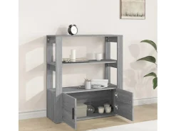 Aparador Sonoma gris 80x30x90 cm Madera de ingeniería