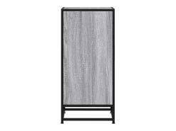 Aparador Sonoma gris 35,5x35x76 cm madera contrachapada y metal