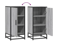 Aparador Sonoma gris 35,5x35x76 cm madera contrachapada y metal