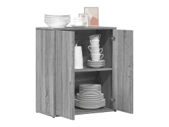 Aparador Sonoma gris 60x31x70 cm madera de ingeniería