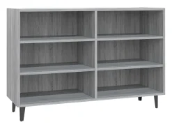 Aparador Sonoma gris 103,5x35x70 cm madera de ingeniería