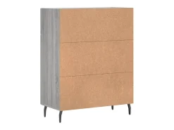 Aparador Sonoma gris 69,5x34x90 cm madera de ingeniería