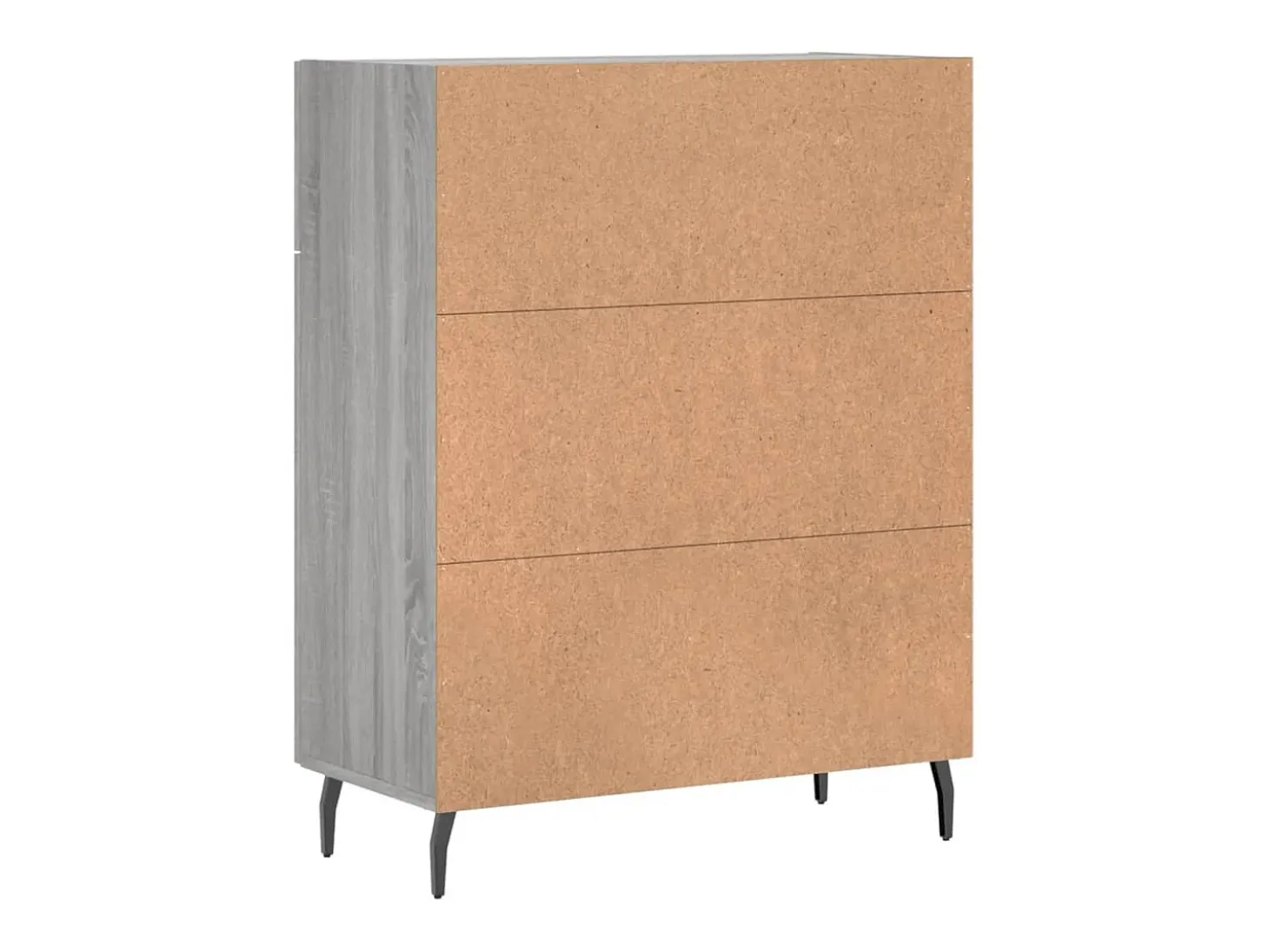 Aparador Sonoma gris 69,5x34x90 cm madera de ingeniería