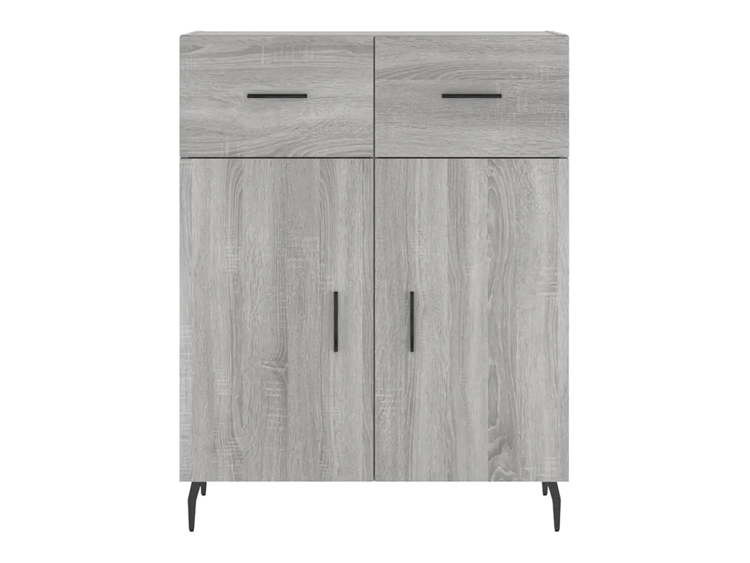 Aparador Sonoma gris 69,5x34x90 cm madera de ingeniería