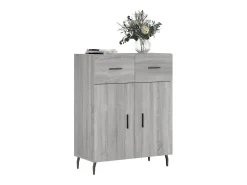 Aparador Sonoma gris 69,5x34x90 cm madera de ingeniería