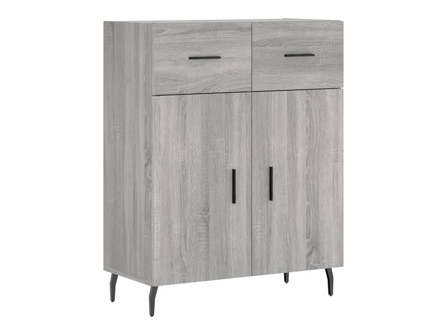Aparador Sonoma gris 69,5x34x90 cm madera de ingeniería