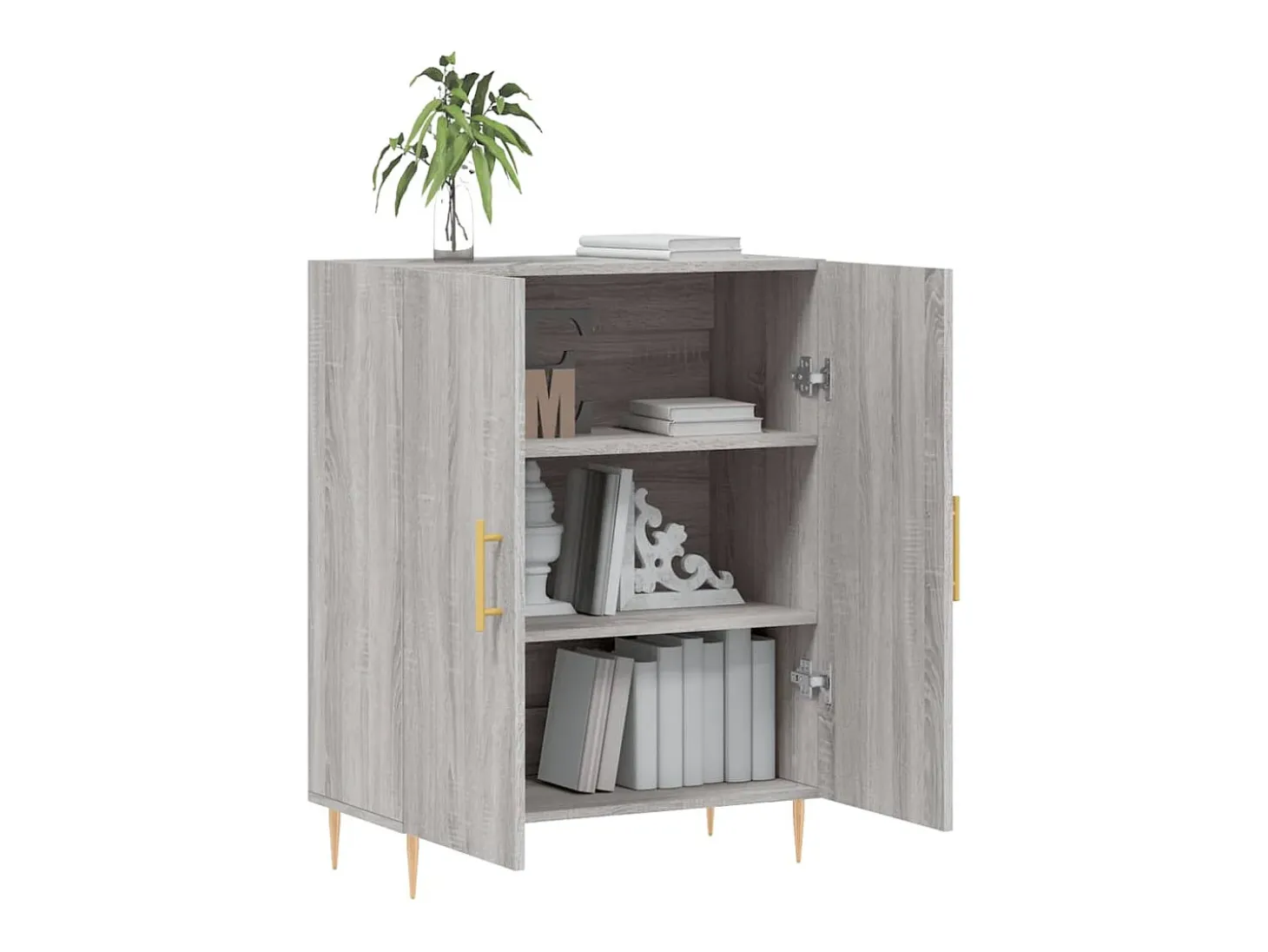 Aparador Sonoma gris 69,5x34x90 cm madera de ingeniería