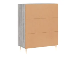 Aparador Sonoma gris 69,5x34x90 cm madera de ingeniería