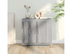 Aparador Sonoma gris 80x40x75 cm Madera de ingeniería