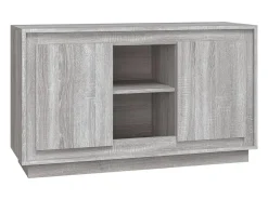 Aparador Sonoma gris 102x35x60 cm madera de ingeniería