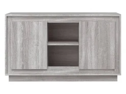 Aparador Sonoma gris 102x35x60 cm madera de ingeniería