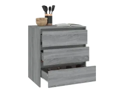 Aparador Sonoma gris 70x41x75 cm Madera de ingeniería