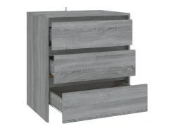 Aparador Sonoma gris 70x41x75 cm Madera de ingeniería