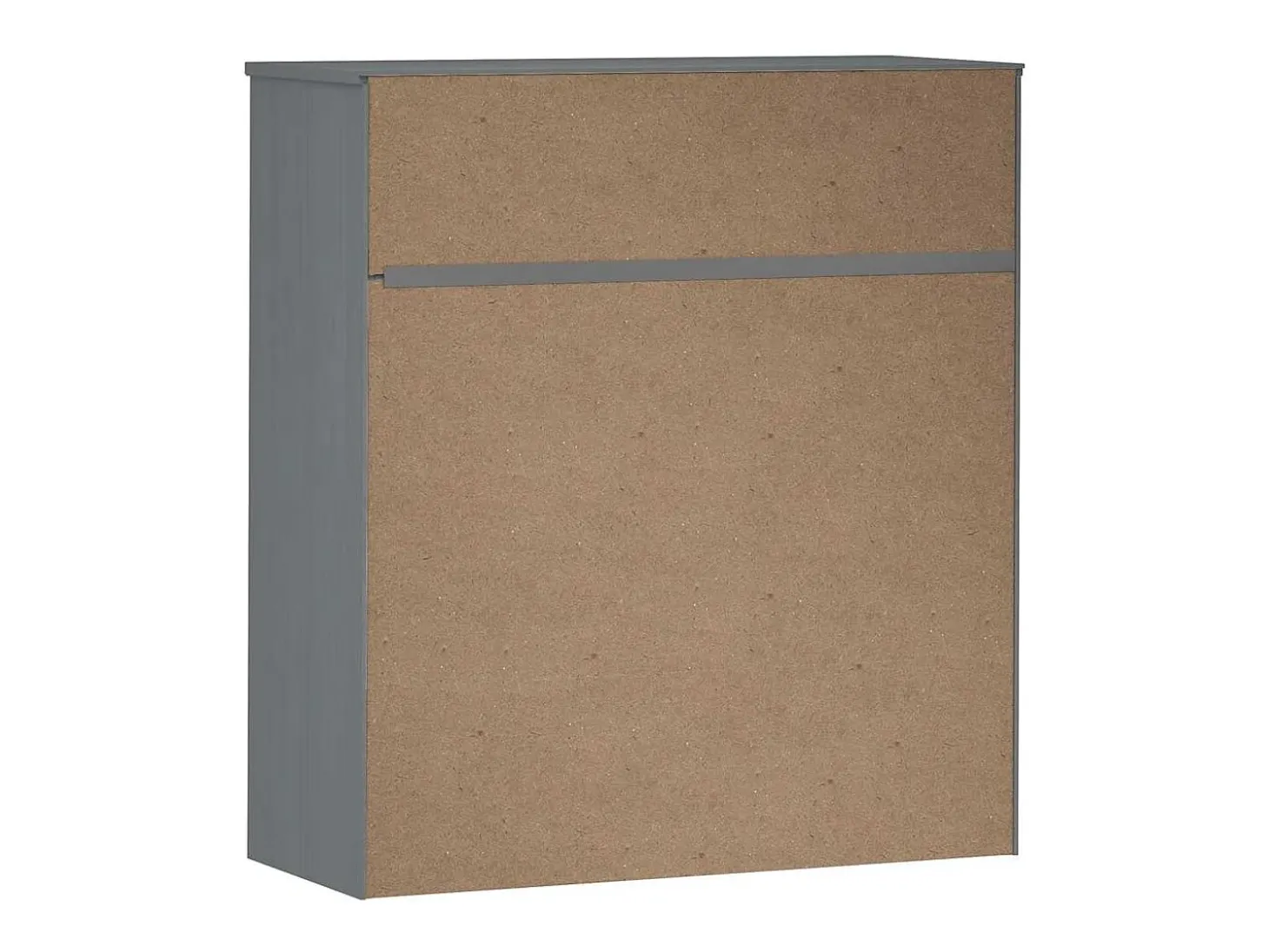 Aparador superior MOLDE madera maciza pino gris 90x35x100 cm
