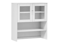 Aparador superior MOLDE madera maciza pino blanco 90x35x100 cm