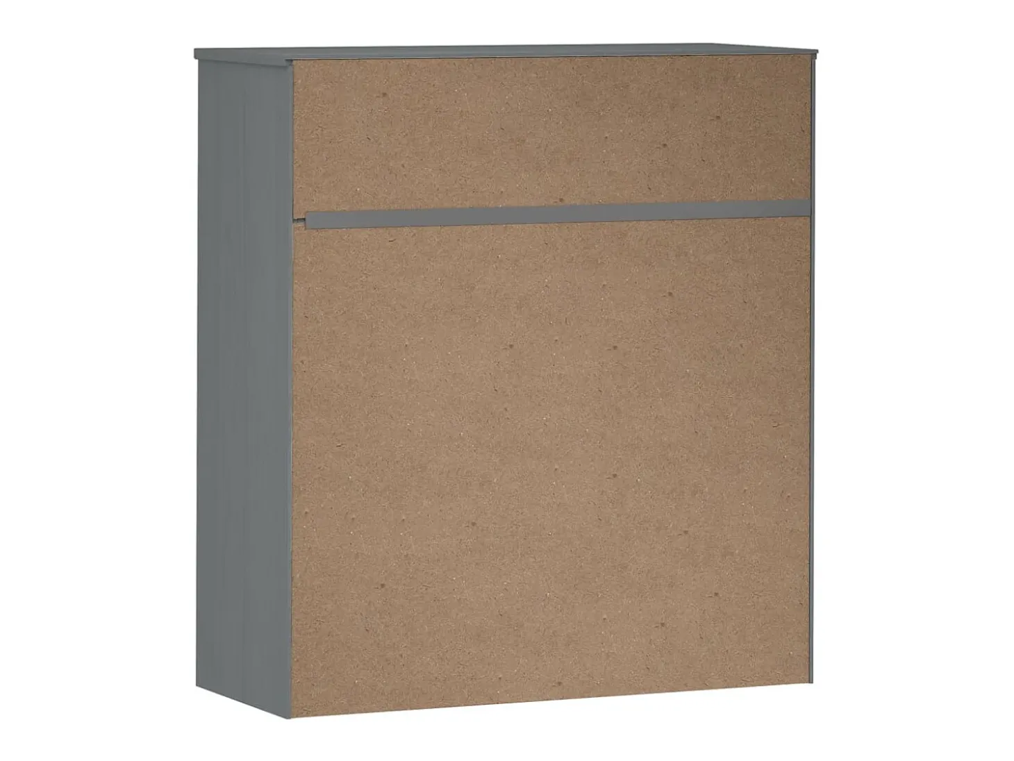 Aparador superior MOLDE madera maciza pino gris 90x35x100 cm