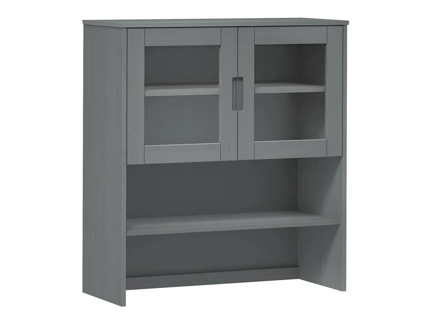 Aparador superior MOLDE madera maciza pino gris 90x35x100 cm