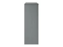 Aparador superior MOLDE madera maciza pino gris 90x35x100 cm
