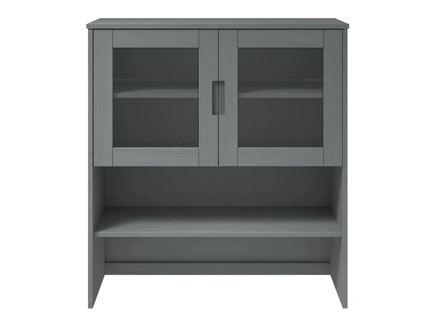 Aparador superior MOLDE madera maciza pino gris 90x35x100 cm