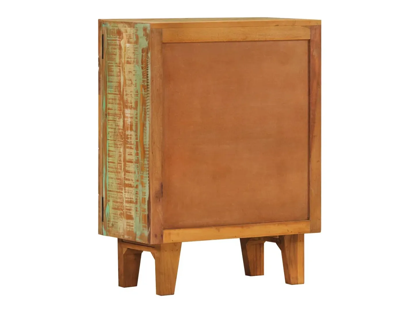 Aparador tallado a mano madera maciza reciclada 55x30x75 cm