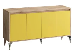 Aparador UTAH color roble Amarillo 140x40x94 cm